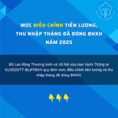 Công thức tính mức điều chỉnh tiền lương tháng đã đóng BHXH năm 2025